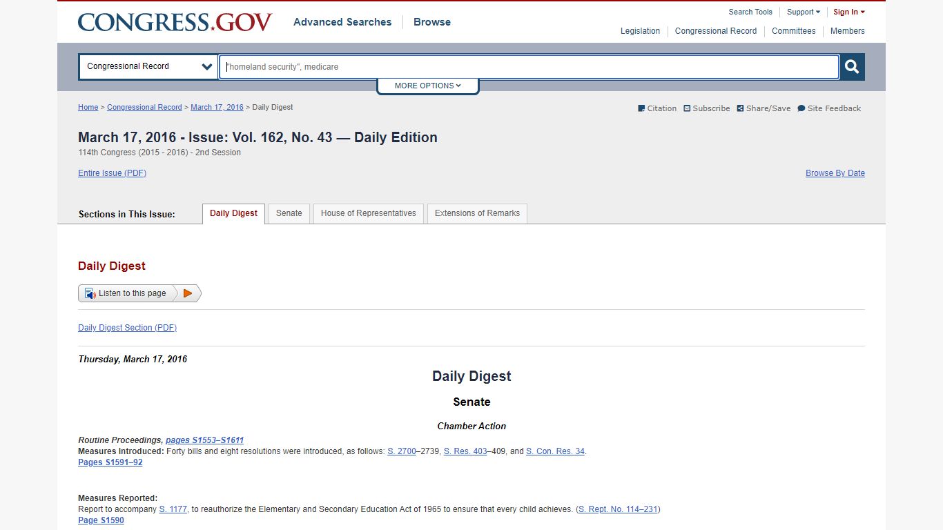 Congressional Record | Congress.gov | Library of Congress